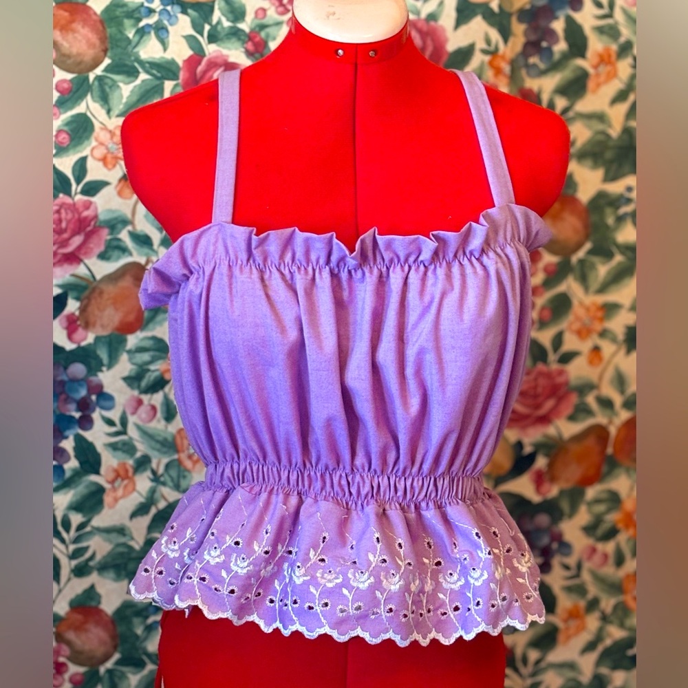 Purple, Cottagecore Fairy, Peplum Top